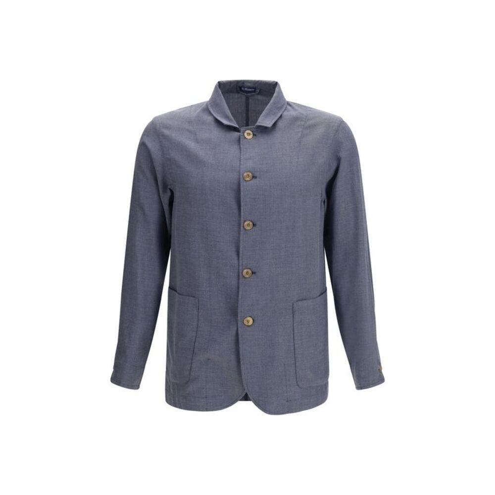 Finamore Gray Wool Oves Aries Men's Jacket